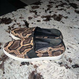 Vince Snake-Effect Leather Blair-5 Sneakers No Size But Fit Like And 8/8.5
